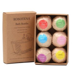 Refreshing Organic Bath Bombs - 6 Scents - 6 Pieces